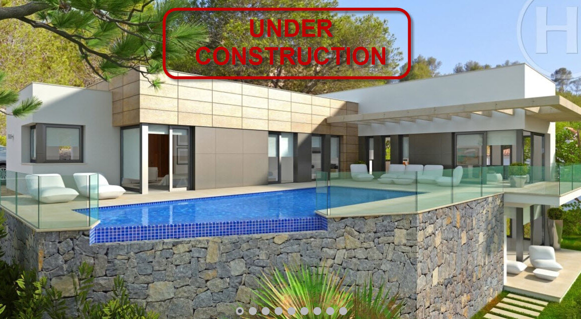 Modern new build villa for sale in Tosalet in Javea with panoramic views